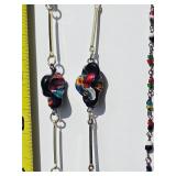Art Glass Bead Necklace Collection
