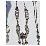 Intricate Silver Wire Necklace Collection