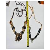 Native American Quill Necklace Pair