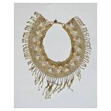 Beaded Bib Collar Necklace