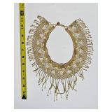 Beaded Bib Collar Necklace