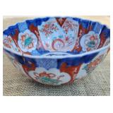 Antique Imari Red and Blue Handpainted Bowl