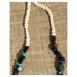 Mixed Stone and Bone Necklace