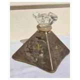 *SIGNED* Studio Art Glass Candle Holder Pair - O