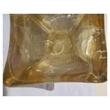*SIGNED* Studio Art Glass Candle Holder Pair - O