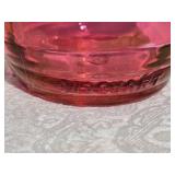 Classic Vintage Cranberry Glass  Decanter