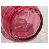Classic Vintage Cranberry Glass  Decanter