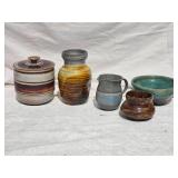 Vintage American Studio Ceramic Pottery Collection - (5)