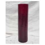 Vintage Blenko Studio Art Glass Vase - Scarlet Cylinder