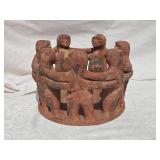Charming Vintage Mexican Terra Cotta  Sculpture - Circle of Friends