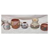 Southwestern Indigenous Studio Art Pottery Collection  -(5)