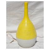 Striking Vintage Ceramiche Tadinate Vase - Yellow Glaze