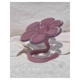 Studio Art Glass Flower - Pink