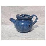 *SIGNED* Studio Art Ceramic Teapot - Dana Cole - Indigo