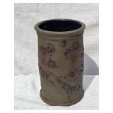 *SIGNED* Studio Art Ceramic Cylinder Vase - Bob Anderson -