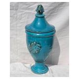 Striking Vintage Studio Art Ceramic Urn - Blue
