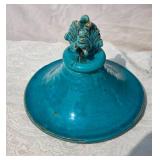 Striking Vintage Studio Art Ceramic Urn - Blue