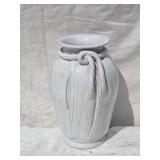Delightful  White Ceramic Vase - Laura Clementi