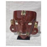 Incredible Mayan Fine Art Gemstone Mask