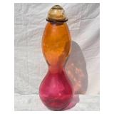 Spanish Studio Art Glass Lidded Vase