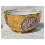 Stunning  Antique Porcelain Teacup & Bowl