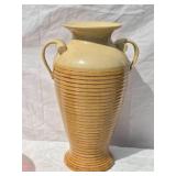 Vintage Hosley Potteries Vase - Pale Yellow
