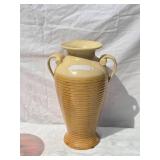 Vintage Hosley Potteries Vase - Pale Yellow