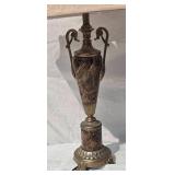 Brilliant Vintage Hollywood Regency  Polished Stone Accent  Lamp Pair - Stiffel