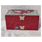 Stunning Lacquered Chinese Jewelry Box