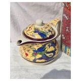 Fantastic Vintage East Asian Ceramic Teapot Collection - (5)