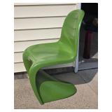 Amazing Vintage Accent Chair - Styled  After Verner Panton - Green