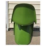 Amazing Vintage Accent Chair - Styled  After Verner Panton - Green
