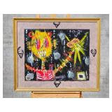 Artist Original Acrylic Abstract "Untitled" signed Greg Bivens