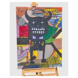 Artist Original Acrylic Abstract "Untitled" signed Greg Bivens