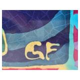 Original Fine Art Toas Batik Silk - Gary Fey - Prosperity and Abundance