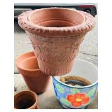 Collection of 6 Assorted Garden Planters and Pots
