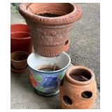 Collection of 6 Assorted Garden Planters and Pots