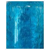 Set of 5  Art Glass Style Vases and Crate and Barrel Tealight Holders