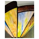 Stained Glass Torchiere Floor Lamp