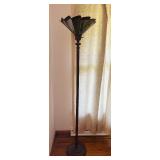 Stained Glass Torchiere Floor Lamp