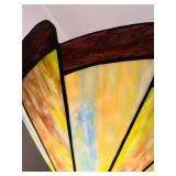 Stained Glass Torchiere Floor Lamp