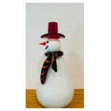 Art Glass Snowman