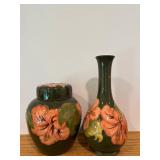 Vintage Moorecroft Hibiscus Jar and Vase