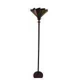 Stained Glass Torchiere Floor Lamp