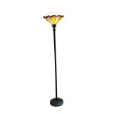 Stained Glass Torchiere Floor Lamp