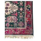 Woven Oriental Area Rug 61 x 89 Inch with Geometric Patterns
