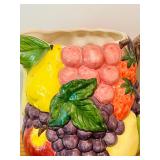 Decorative Pier 1 Imports Fruit Motif Ceramic Pitcher