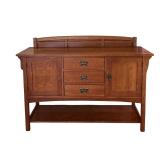 Bassett Sideboard Buffet with Drawers and Cabinets