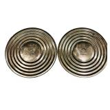 DR - Pair of Vintage Gorham Sterling Silver 667 Weighted Candle Holders