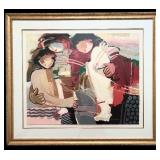 BR3 - Hessam Limited Edition Framed Abstract Artwork, "Caring"